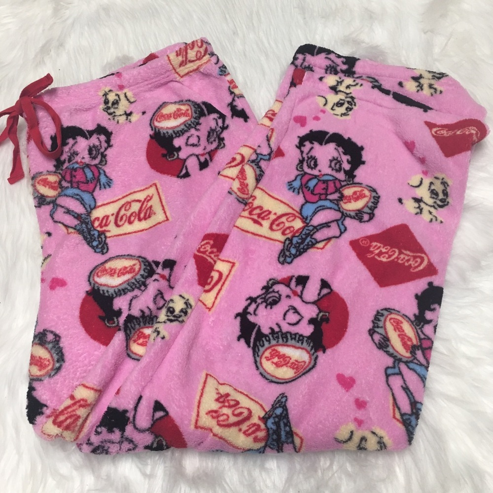 BETTY BOOP & Coca Cola Super Soft Plush PJ Bottoms
